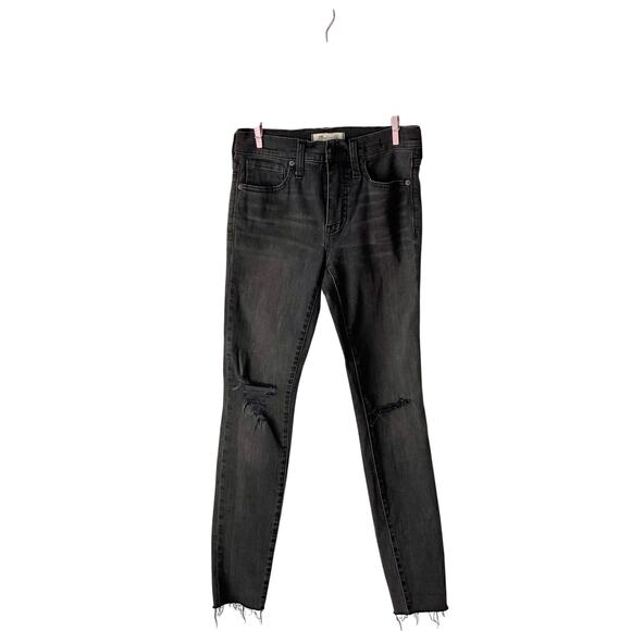 Madewell Black 9” High-Rise Skinny Jeans